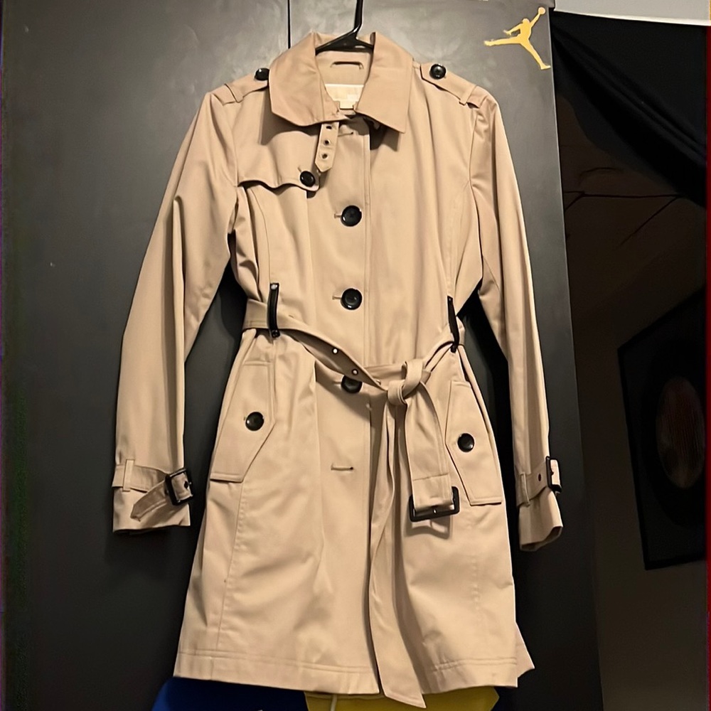 Tan Michael kors trench coat